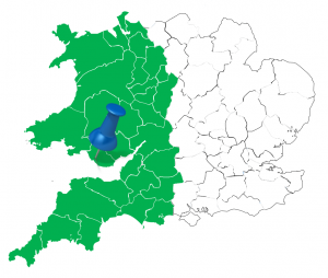 asw property services coverage map wales and south west england
